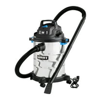 Hart 6-Gallon 5-Peak HP Stainless Steel Wet/Dry Vacuum with Bonus Car Cleaning Kit