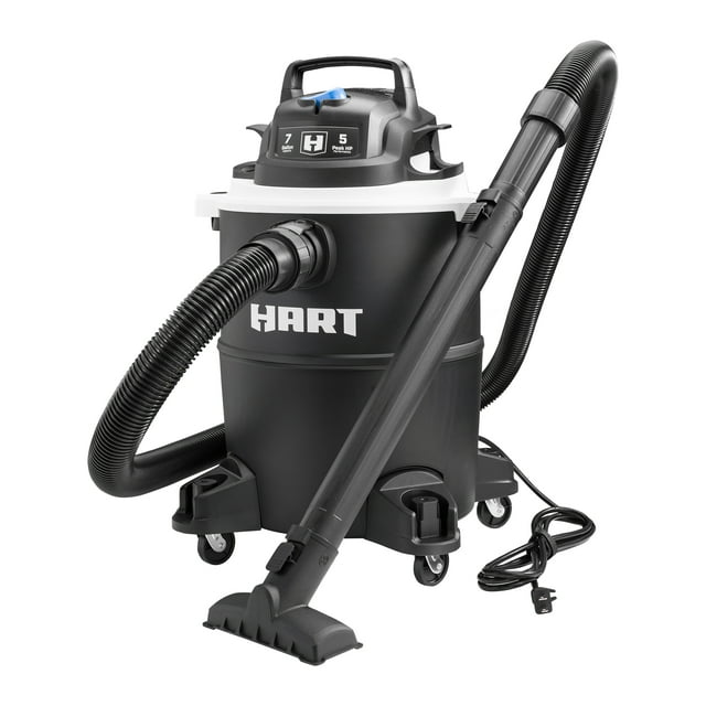 HART VOC708PF 3701 7 Gallon 5 Peak HP Poly Wet/Dry Vacuum with Blower Function
