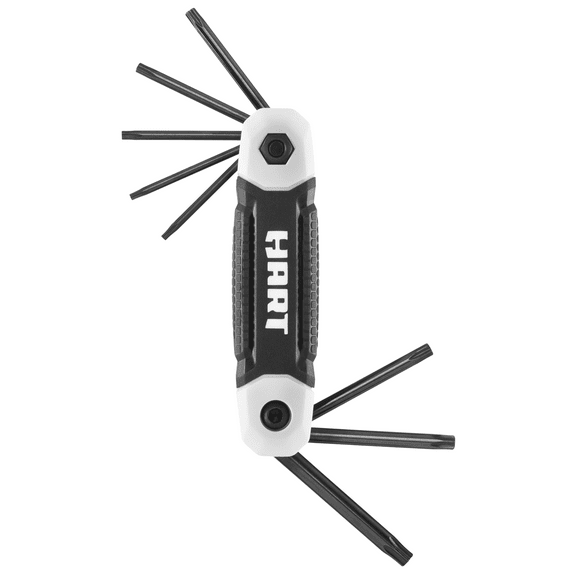 HART 8-Piece Folding Star Keys with Durable Housing