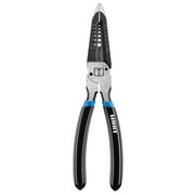 HART 8-inch 6-in-1 Combination Pliers with Comfort Grip, Chrome Vanadium Steel