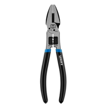 HART 8-inch Multifunction Linesman Pliers with Comfort Grips, Chrome Vanadium