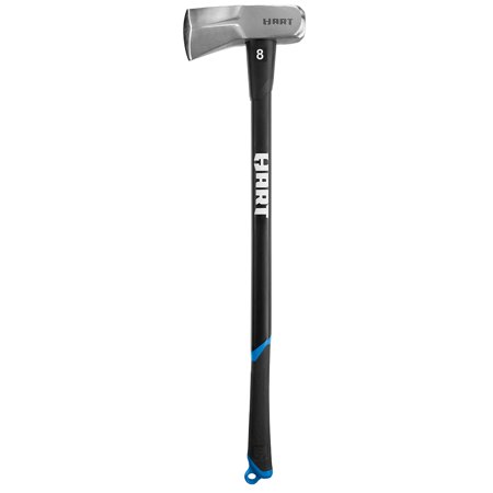 HART 8lb Maul Hammer, Fully Forged Steel and Fiberglass Handle