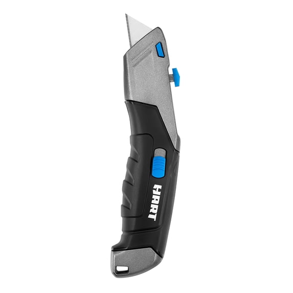 HART Auto-Loading Retractable Utility Knife, 10-Blade Storage