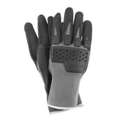 HART Dipped Impact Safety Workwear Gloves, Gray/Black, Adult Men Size Medium