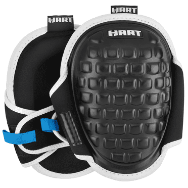HART Gel-Infused Memory Foam Pro Work Knee Pads, One Size Fits All, 8.25" Assembled Product Height