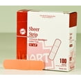 thumbnail image 1 of HART Health® Sheer Adhesive Bandage Strip, 1" x 3", 100/Box, 1 of 1