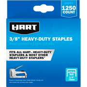 HART Heavy Duty 3/8 inch Staples (1,250ct), New Condition