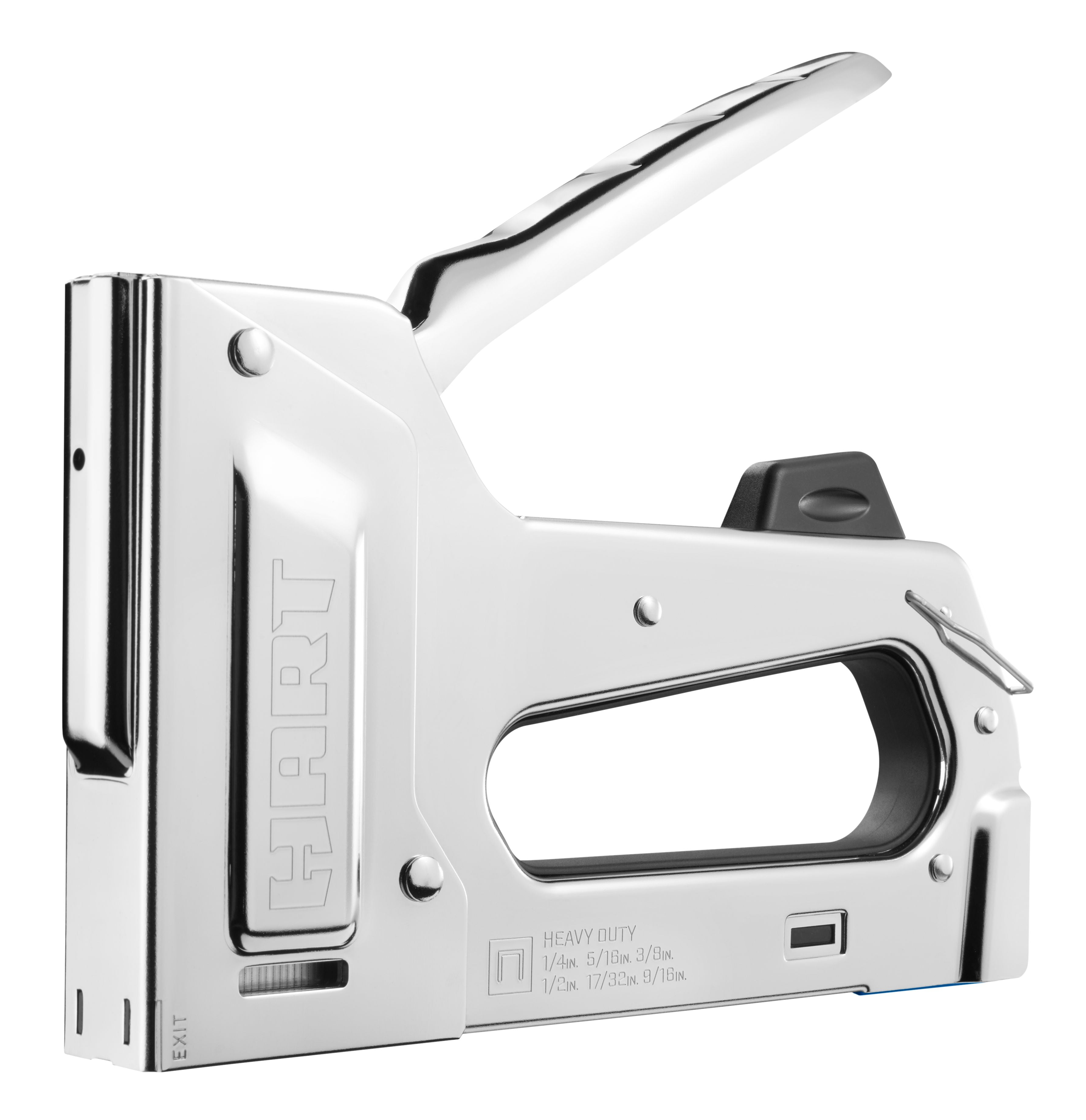 HART Heavy Duty Chrome Staple Gun, with BONUS Staples & Staple Lifter