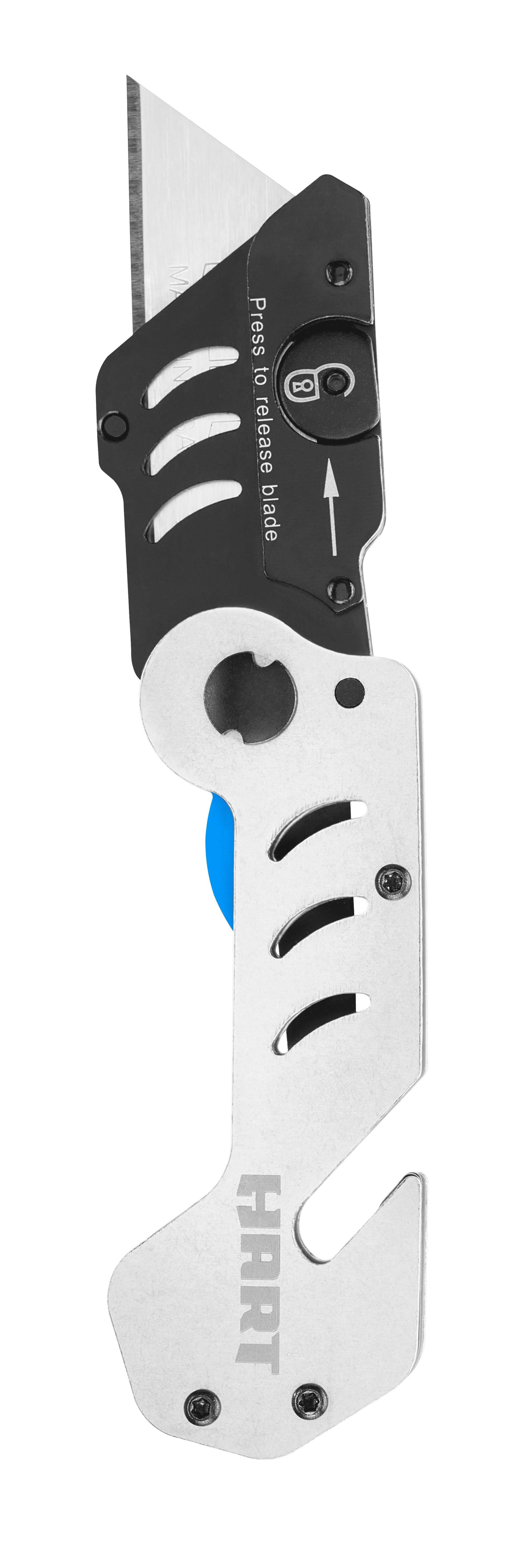 HART Micro Folding Utility Knife, Integrated String Cutter