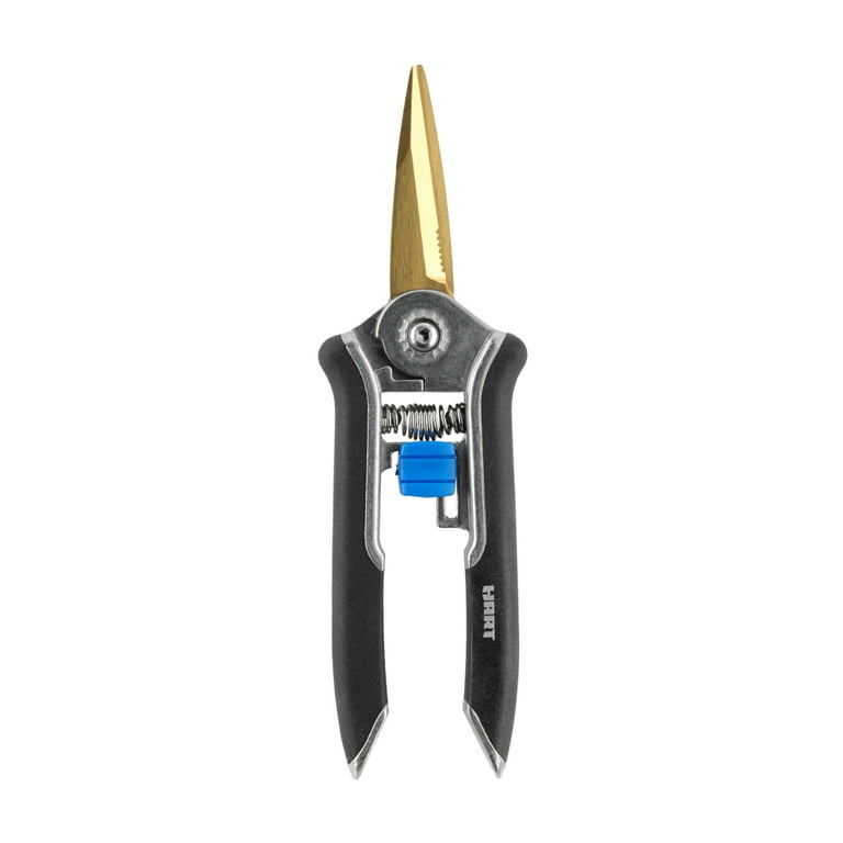 HART Steel Handle Microtip Pruning Snips with Titanium Coated