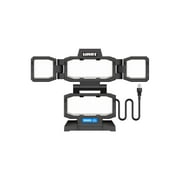 HART Portable 4-Panel Plug-in LED Work Light, Adjustable, Foldable, Black, 10,000 Lumens