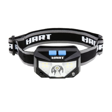 HART Rechargeable LED Headlamp, Hands Free, Adj. Headband, 5 Lighting Modes, Tilt Head, 500 Lumens