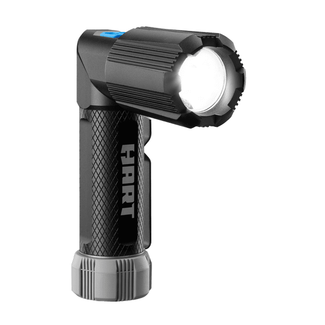 HART Rechargeable LED Pivoting Flashlight, 500 Lumens, Base