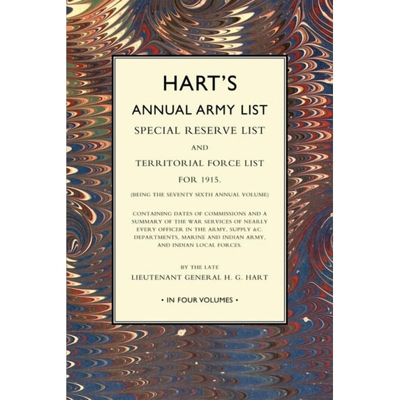 HART`S ANNUAL ARMY LIST 1915 Volume 3