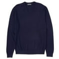 thumbnail image 1 of HART SCHAFFNER MARX Men's Big Tall Luxurious 100% Extra Fine Merino Wool V-Neck Sweater (Navy, 2XB, XX-Large Big), 1 of 16