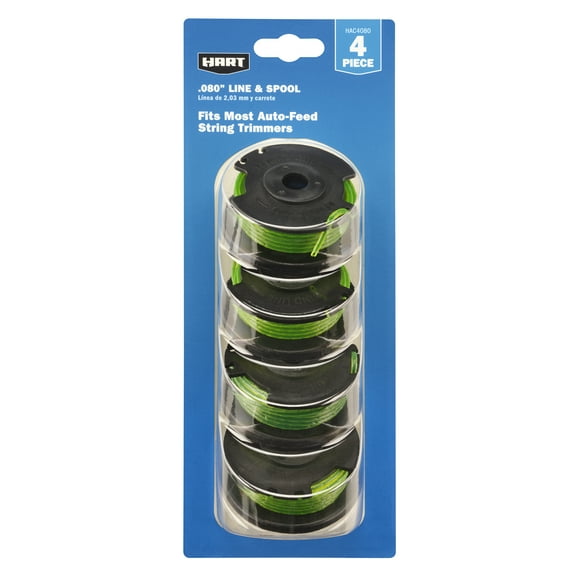 HART Spools .080" 4 Pack for Auto Feed Trimmers