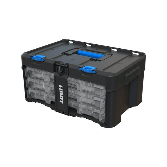 HART Stack System 3 Case Organizer for Parts and Tools, Integrates with the HART Modular Storage System