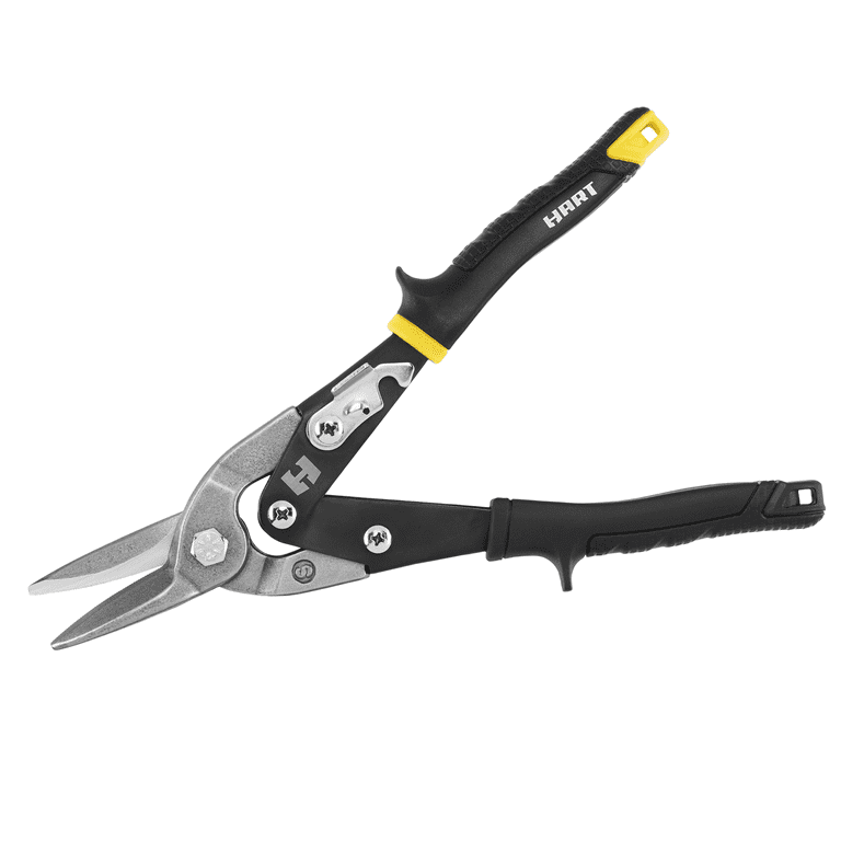 Gaahing Aviation Tin Snips with Forged Cr-V Steel Blade, 10 Inch Heavy Duty  Metal Cutter Shear for Cutting Metal Sheet, Industrial Quality (Long  Straight Cut) 