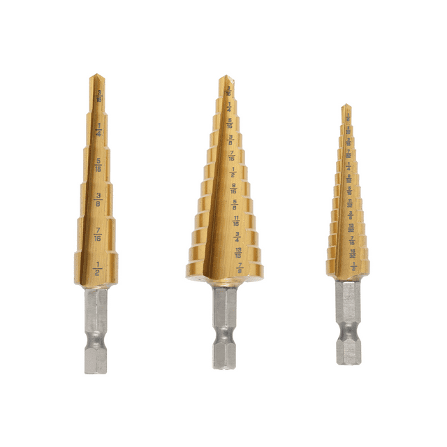 HART Titanium Step Drill Bit Set (3Piece)