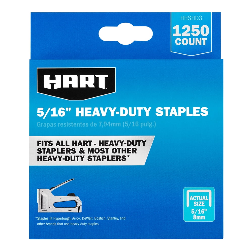 HART’s 5/16-inch Heavy-Duty Staples (1,250 Count), New Condition