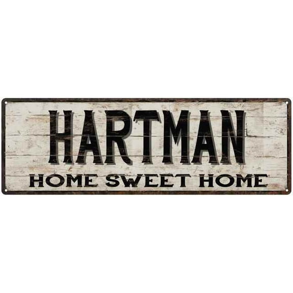 HARTMAN Rustic Home Sweet Home Sign Gift 6x18 Metal Decor 206180084470