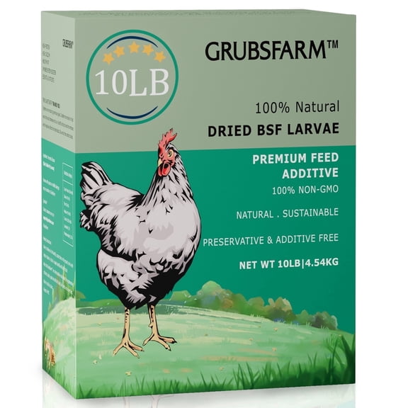 HARTOMPET Premium BSF Larvae for Chickens 5LB Box – Superior to Mealworms, 85x Calcium, High Protein, Non-GMO Chicken Treats