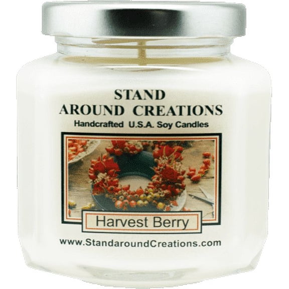 HARVEST BERRY HEX 6-OZ. ALL NATURAL SOY CANDLE