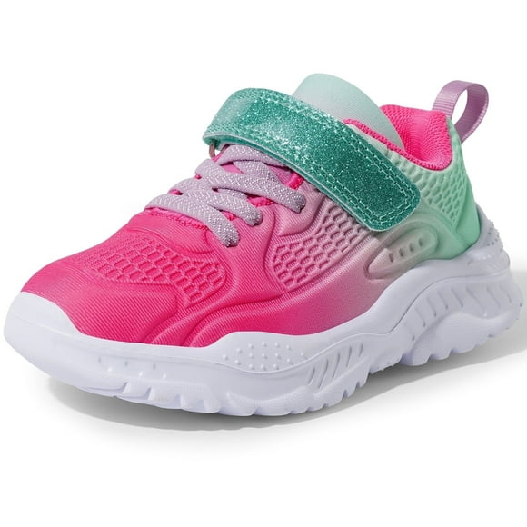 HARVEST LAND Girls Glitter Sneakers Slip-on Athletic Tennis Shoes for Boys Toddler Little/Big Kids