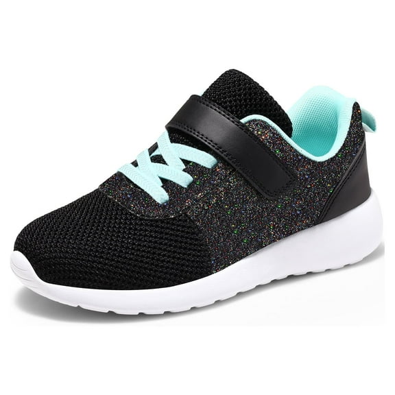 HARVEST LAND Girls Glitter Sneakers Slip-on Athletic Tennis Shoes for Boys Toddler Little/Big Kids