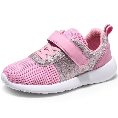 HARVEST LAND Girls Glitter Sneakers Slip-on Athletic Tennis Shoes for Boys Toddler Little/Big Kids