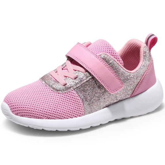 HARVEST LAND Girls Glitter Sneakers Slip-on Athletic Tennis Shoes for Boys Toddler Little/Big Kids