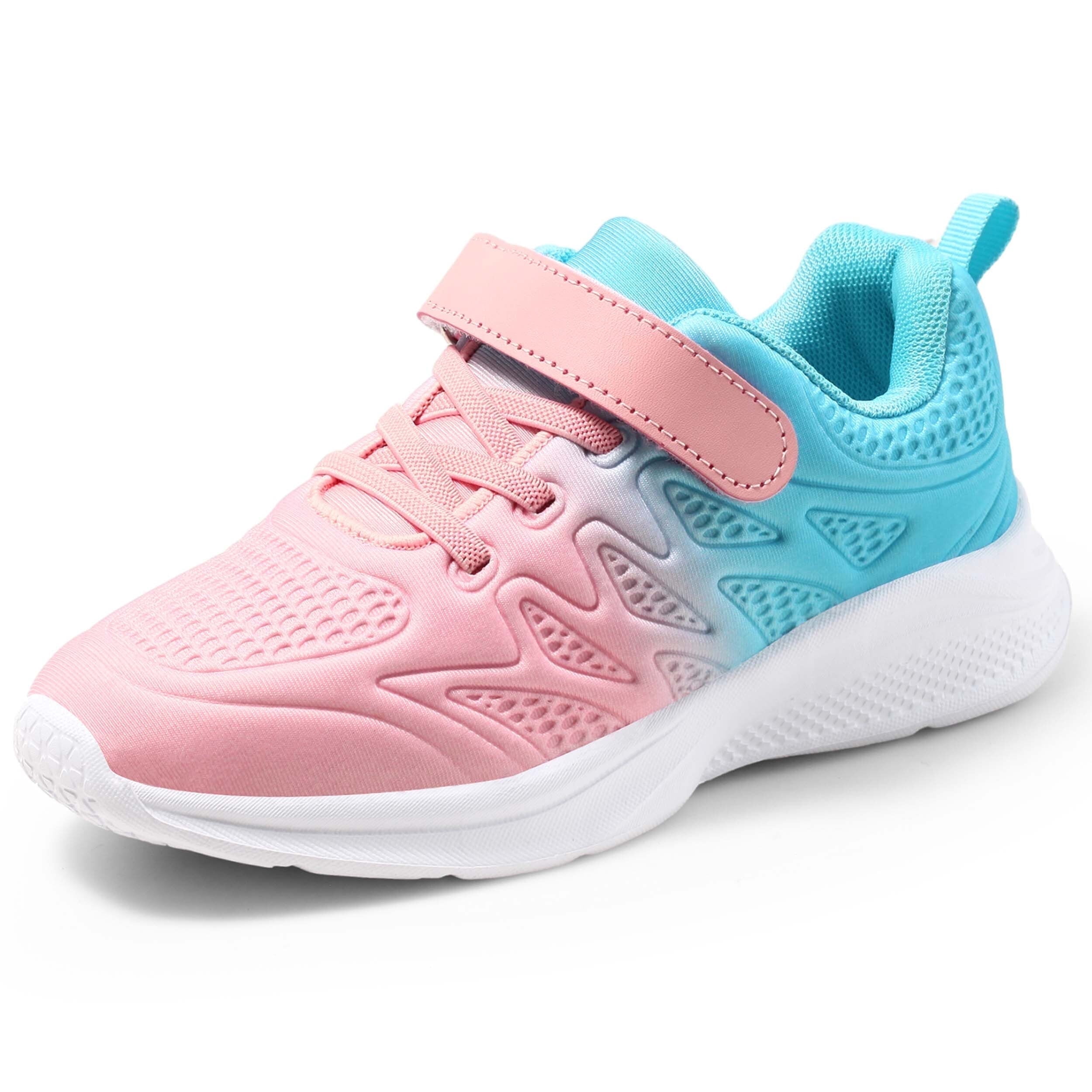 HARVEST LAND Girls Glitter Sneakers Slip-on Athletic Tennis Shoes for Boys Toddler Little/Big Kids