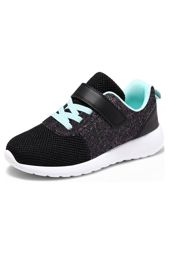 HARVEST LAND Girls Glitter Sneakers Slip-on Athletic Tennis Shoes for Boys Toddler Little/Big Kids