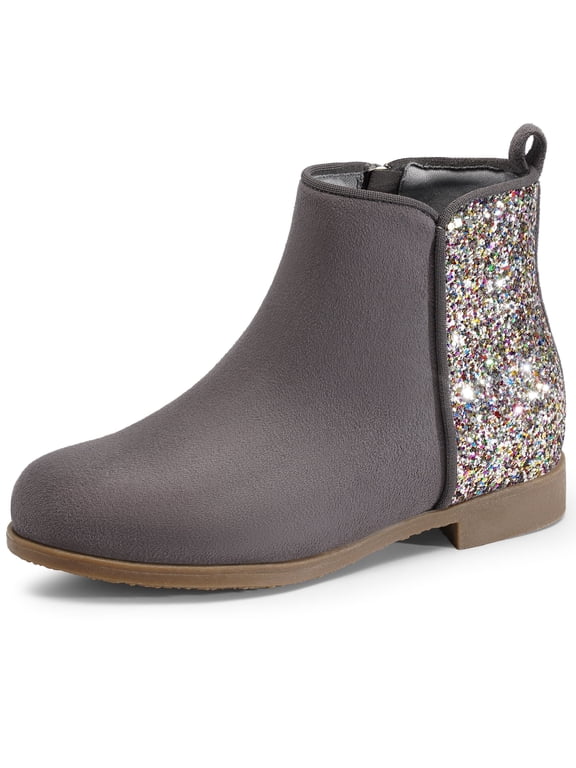 Little/Big Girl Ankle Boots Kids Short Zipper Flat Booties Size 11-5