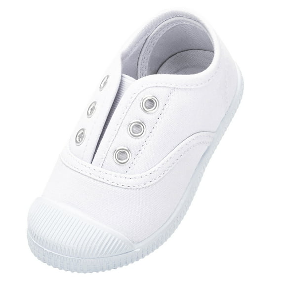 HARVEST LAND Toddler Shoes Soft Girls Boys Canvas Sneakers LightWeight Slip on Shoes for Kids