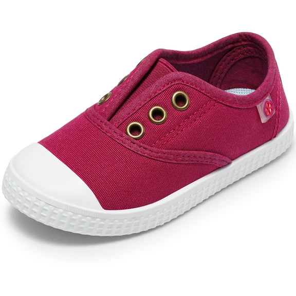 HARVEST LAND Toddler Shoes Soft Girls Boys Canvas Sneakers LightWeight Slip on Shoes for Kids
