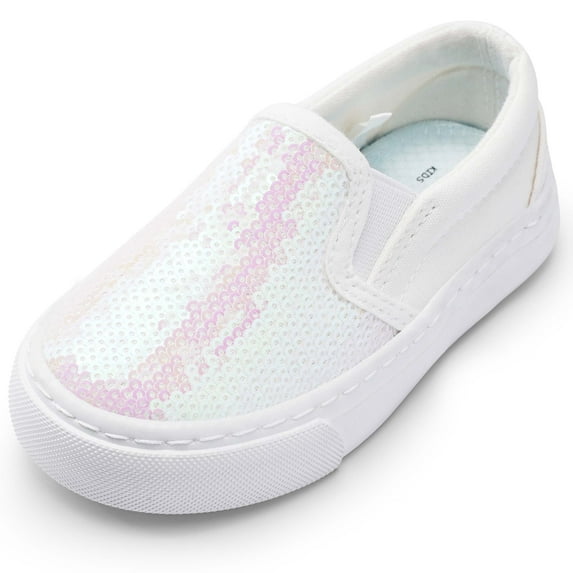 HARVEST LAND Toddler Shoes for Girls Boys Kids Canvas Sneakers LightWeight Slip on Walking Shoes