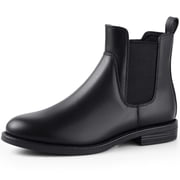 HARVEST LAND Women Chelsea Boots Black Ankle Boots Fashion Soft Flat Booties for Female Size 7