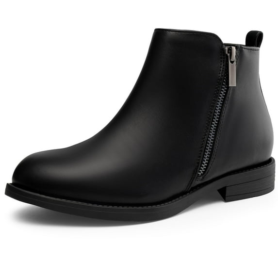 HARVEST LAND Women Chelsea Boots Comfortable Ankle Flat Booties for Ladies Fall Winter