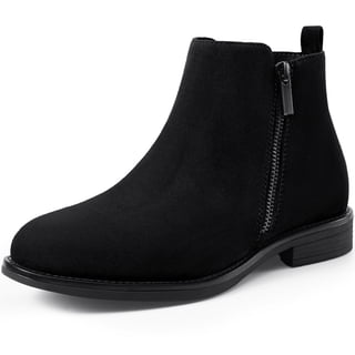 HARVEST LAND Women Chelsea Boots Comfortable Ankle Flat Booties for Ladies Fall Winter