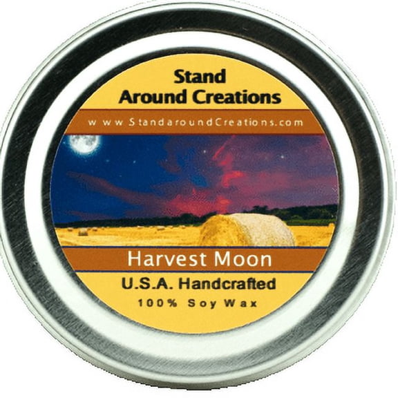 HARVEST MOON TIN 2-OZ. ALL NATURAL SOY CANDLE