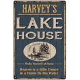 thumbnail image 1 of HARVEY'S Lake House Blue Cabin Home Decor 8 x 12 High Gloss Metal 208120038247, 1 of 1