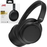 JVC Hybrid Noise Cancelling Wireless Headphones - Best Sound Blocking, Over Ear Design - Bluetooth 5.3 - Dual Mic - 50HR Battery - Detachable Cable - Voice Assistance - Long-Wear Comfort - HAS95N