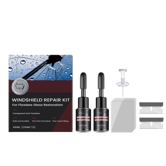 HASACHYL 40ml Car Windshield Crack Repair Kit - Glass Care Solution for Daily Refurbishment and Maintenance of Cracked Car Windows