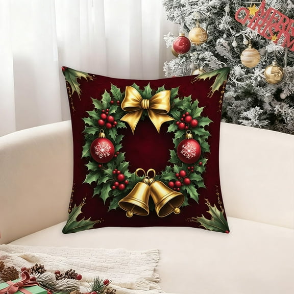 HASACHYL Christmas Pillow Cover Festival Decoration Sofa Decoration Linen Pillow