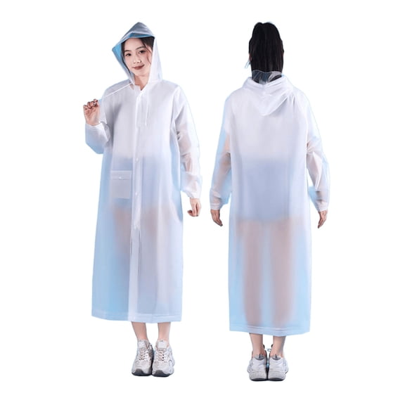 HASACHYL EVA Lightweight Rain Poncho - Waterproof Reusable Raincoat for Outdoor Travel, Hiking, Camping, Emergency, Festival, Commuting, Portable Packable