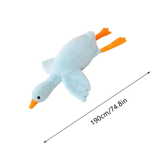 HASACHYL Long White Stuffed Animal Pillow - Large Lying Down Dog or Doll Toy for Soothing and Sleep, Rectangular Body Pillow for Kids, Cuddle Companion