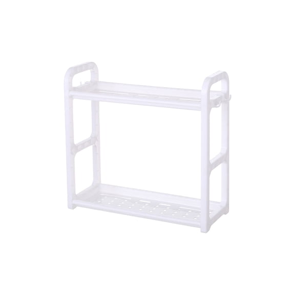 HASACHYL Multifunctional Double Layer Storage Rack - Plastic Base Kitchen Condiment Rack, Knife Storage Organizer, Countertop