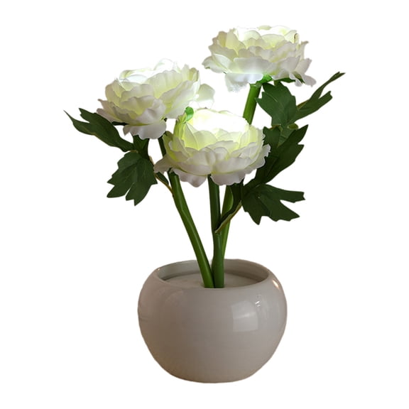 HASACHYL Night Light Desk Lamp Mini Night Light for Bedroom Atmosphere Lighting Flower Pot Decor Bedside Bedlight Home Decoration Desk Decor Gift