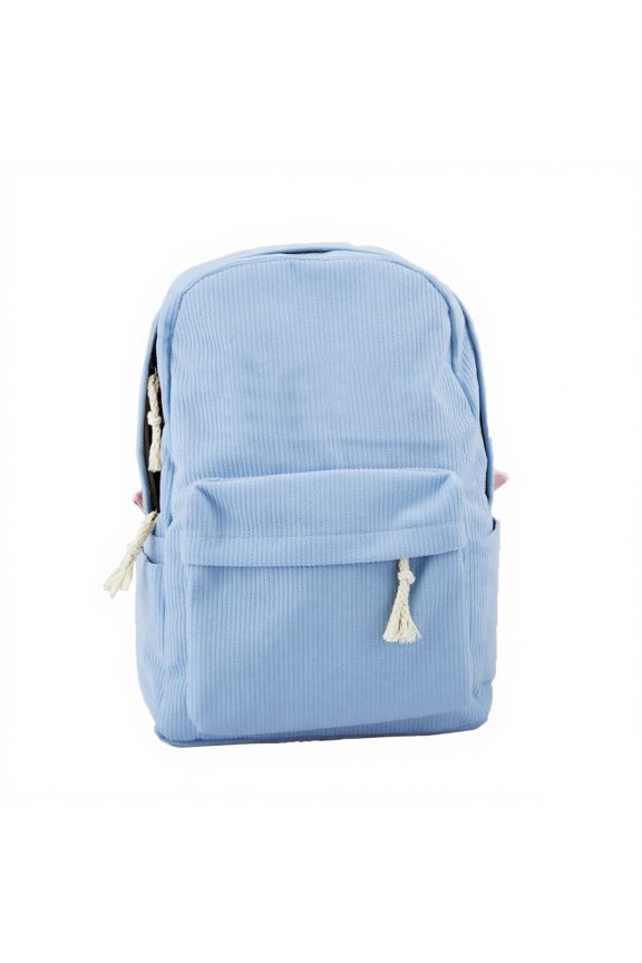 Solid Color Embroidered Corduroy Fabric Unisex Baby Backpack Embroidered Name Custom